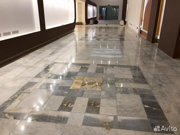 Шлифовка полировка кристаллизация мрамора гранита