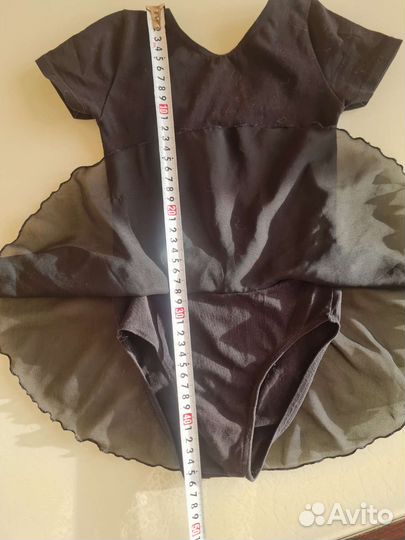 Гимнастический купальник с юбкой 110-116 р