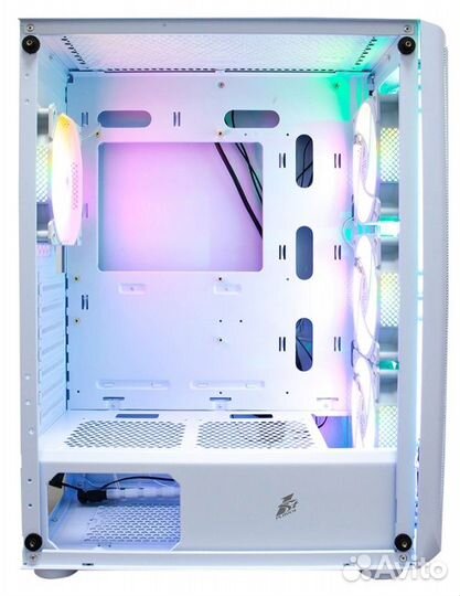 Корпус 1stplayer Firebase X4 4x120mm LED