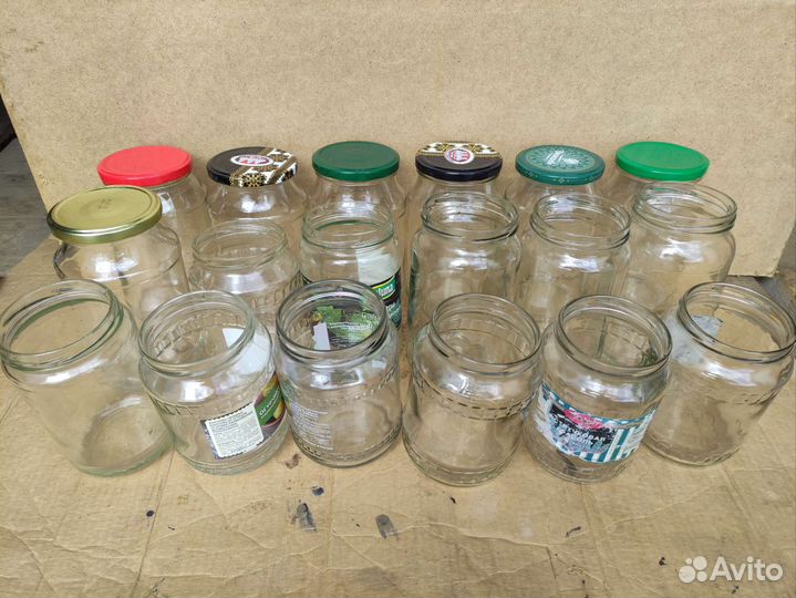 Банки стеклянные винтовые 0,72 - 0,9 л - 40 шт