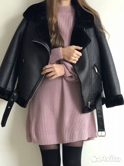 Дубленка авиатор новая