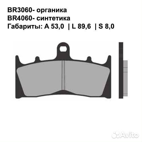 Тормозные колодки Brenta BR3060 (FA188, FDB873, FD