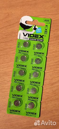Батарейки AG6 Videx Alkaline 10шт