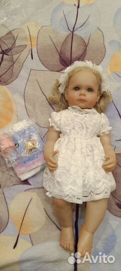 Кукла реборн силиконовая 55см Cokela