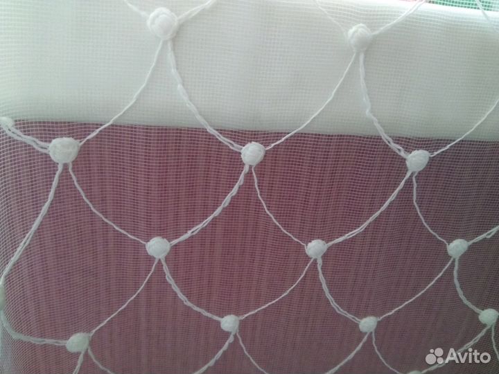 Тюль новый белый 4м