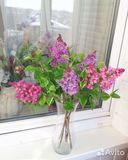 Сирень из холодного фарфора