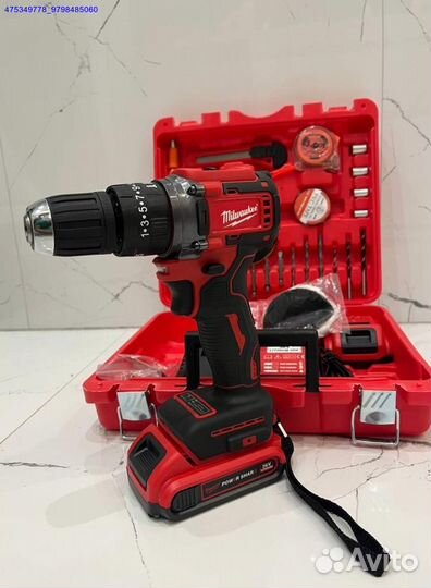 Шуруповерт Milwaukee 36V с двумя АКБ бесщеточный