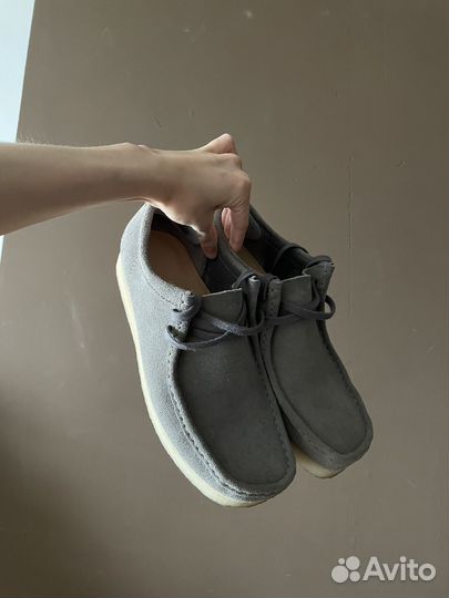 Clarks originals wallabee мужские ботинки серые 42