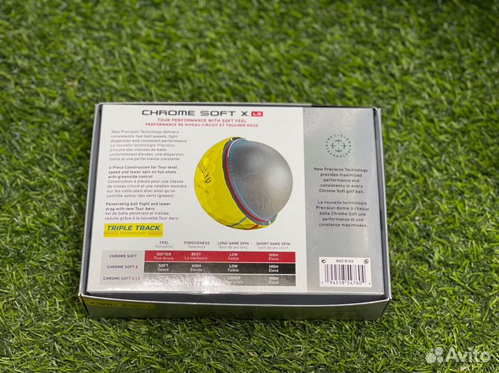 Мячи для гольфа Callaway Chrome Soft желтые
