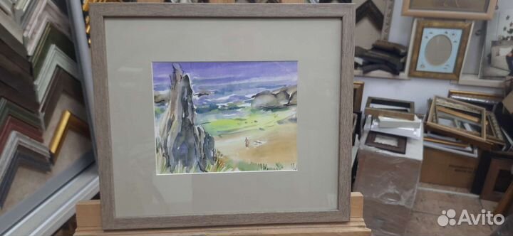 Картина акварель пейзаж