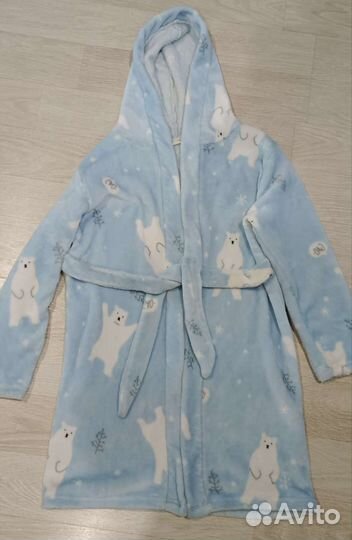 Халат банный детский р. 128-134
