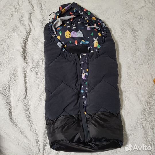 Зимний конверт в коляску leokid