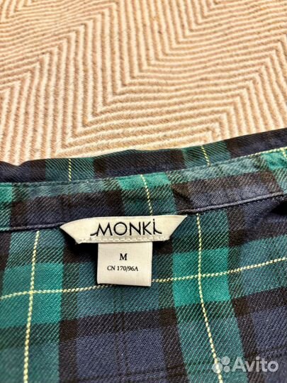 Рубашка в клетку monki m