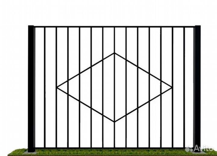 Забор кованый сварной