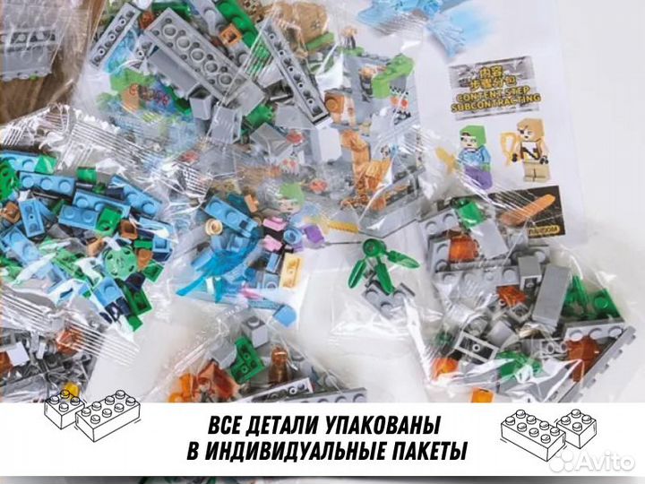 Конструктор lego minecraft Джунгли