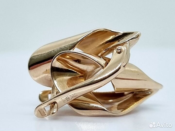Золотые серьги 585 пробы