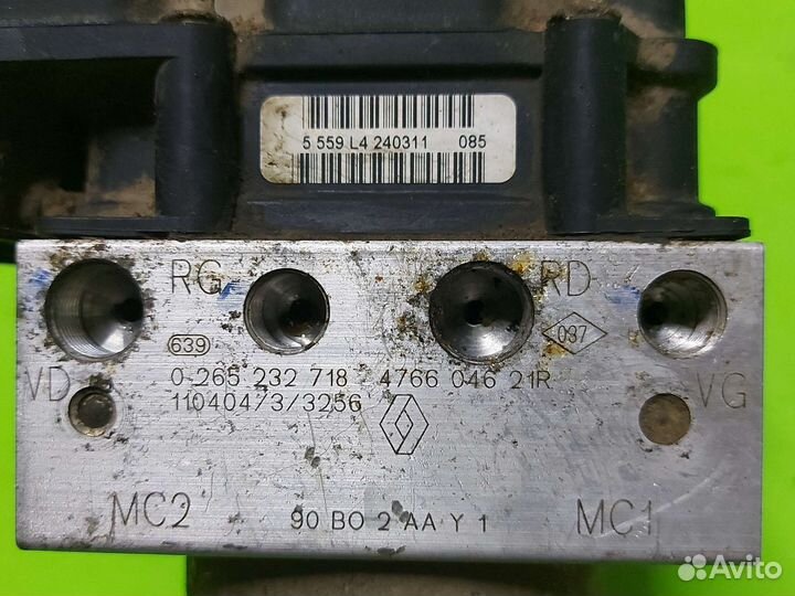 Блок абс abs Renault Logan логан 1 2011