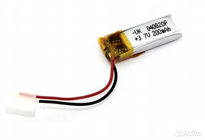 Li-Pol (батарея) 4*08*20мм 2pin 3.7V/200mAh