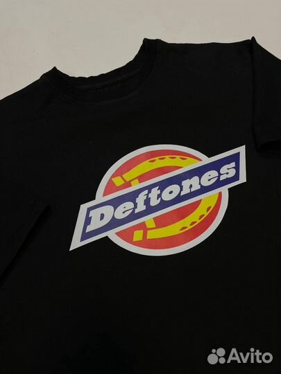 Футболка deftones type dickies y2k оверсайз