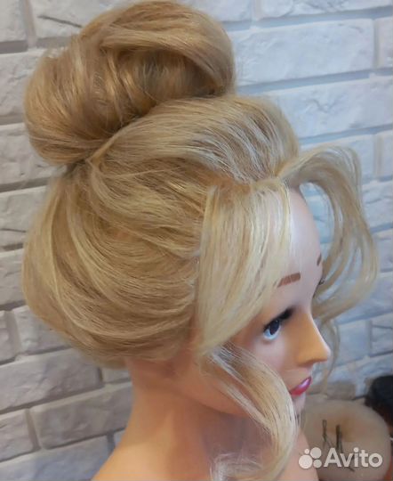 Манекен для причёсок с натуральными волосами