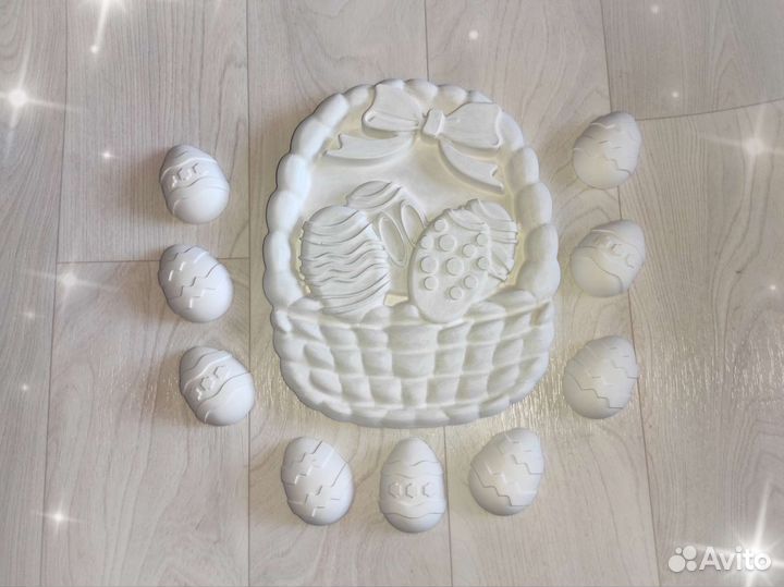 Гипсовая раскраска к Пасхе