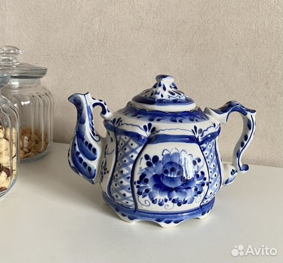 Заварочный чайник гжель