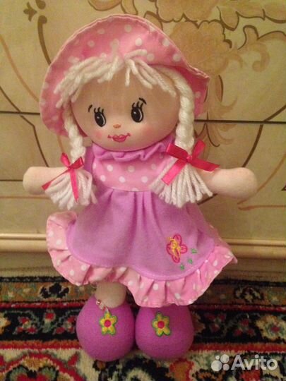 Три куклы текстильные мягкие