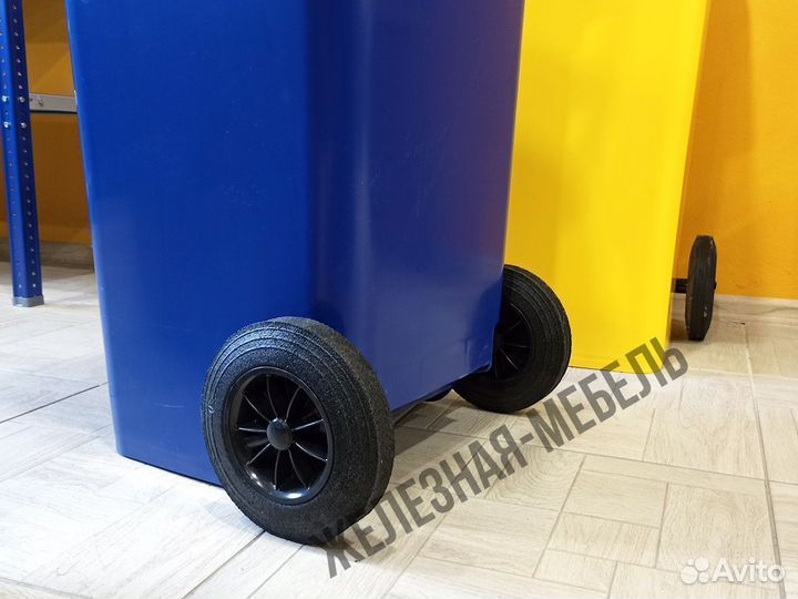 Мусорный контейнер на колесах 120 л. арт. 27.C29