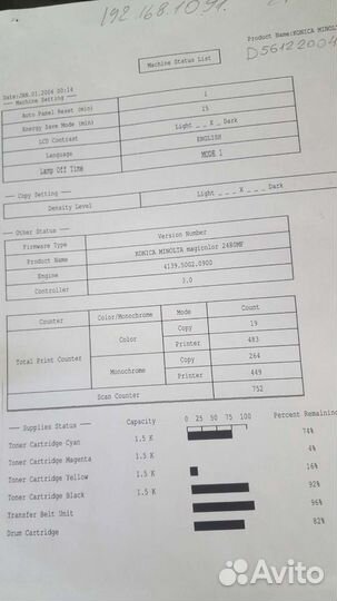 Мфу konica minolta mc 2480 MF