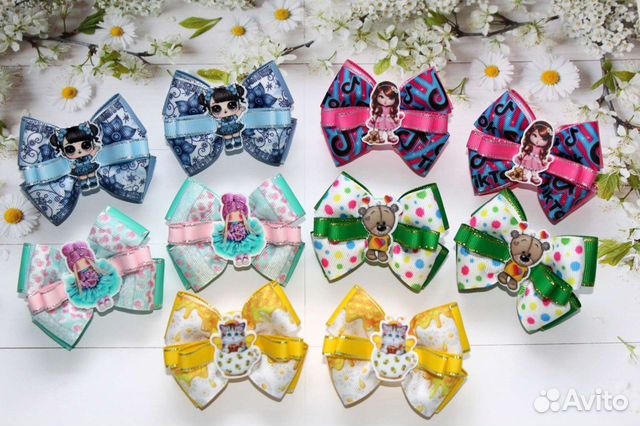 Бантики для волос на каждый день