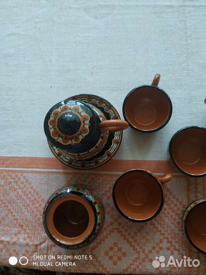 Глиняный кофейный сервиз (Болгария)