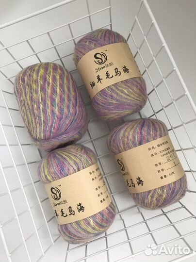 Пряжа для вязания мохер