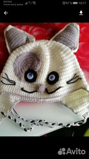 Шапка-котенок