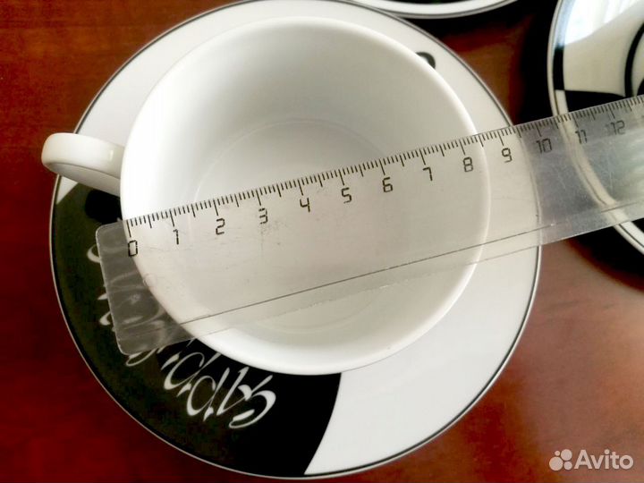 Кофейный набор (чашки и блюдца), 10 предметов