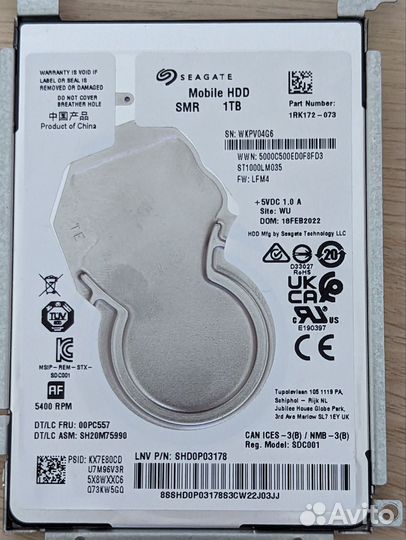 Hdd seagate 1000gb для ноутбука