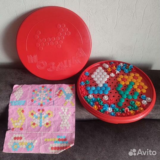 Детская игра мозаика СССР Пчелиные соты, винтаж