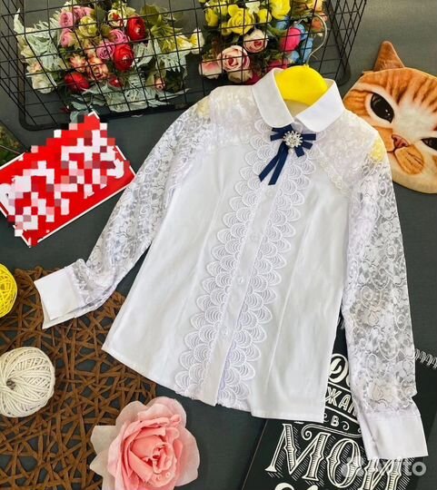 Блузки школьные 122-146