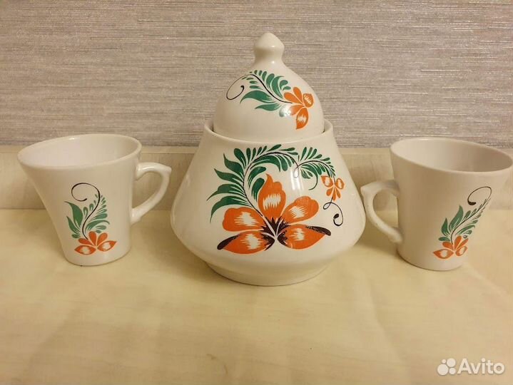 Фарфор Хайта северный мотив Ухта Прогресс СССР