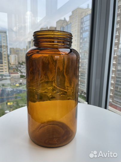 Банка аптекарская коричневое стекло 2 литра