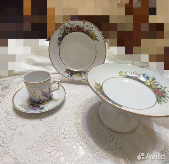 Кофейное трио и ваза-конфетница