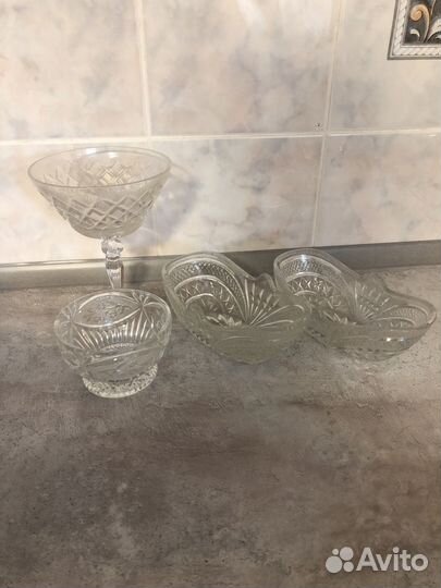 Хрустальная конфетница