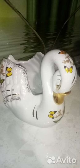 Лебедь, ваза для конфет