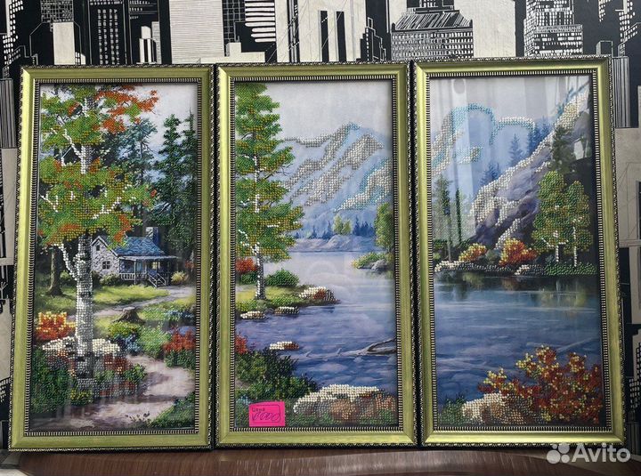 Картины вышитые бисером
