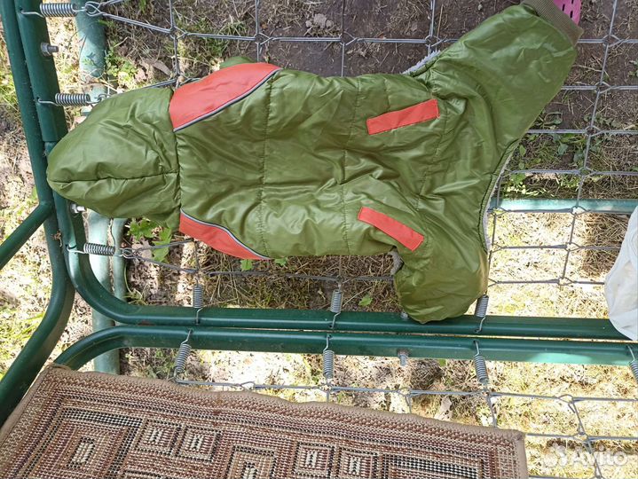 Комбинезон для средней собаки салатовый