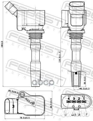 Катушка зажигания 23640003 Febest