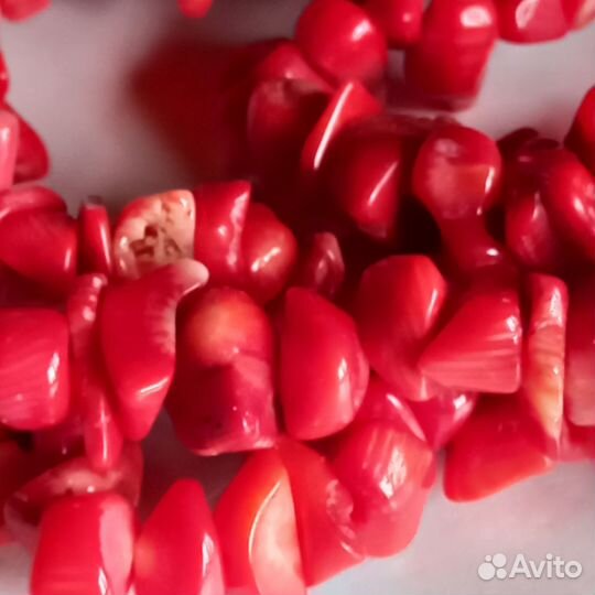 Бусы ожерелье натуральный коралл