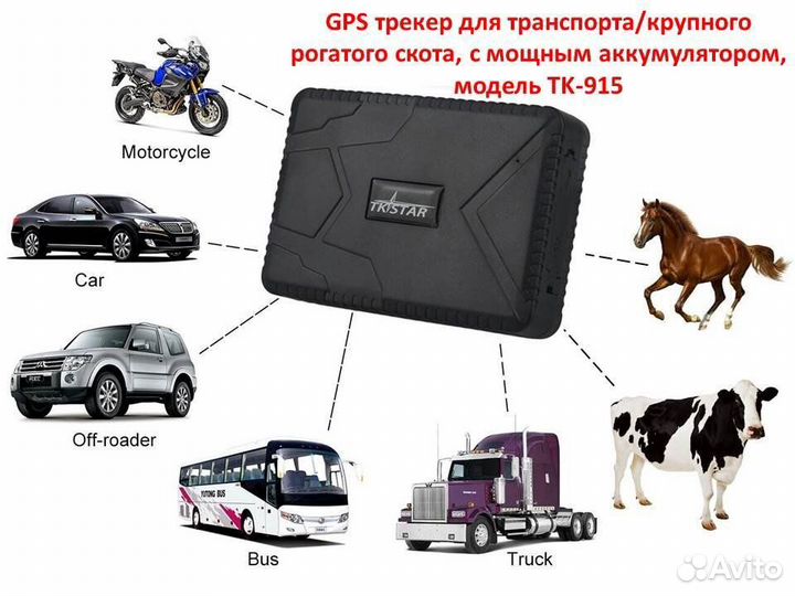 Защищенный GPS-трекер TK-Star на магните +Гарантия