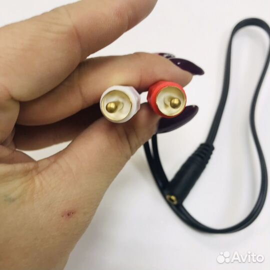 Переходник 3.5 jack 2 rca \ аукс на тюльпаны