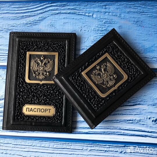 Обложка на паспорт из натуральной кожи