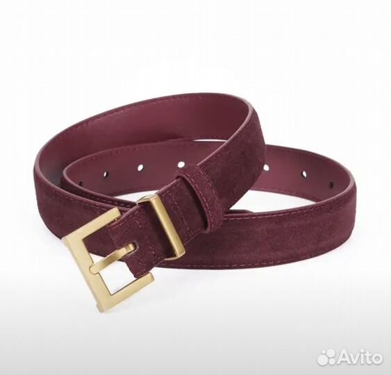 Ремень женский замшевый